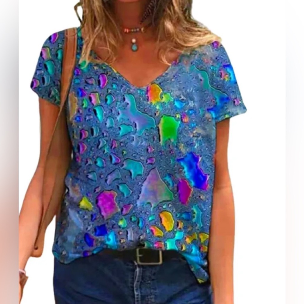 T-shirt size 2,XL Soft lightweight vibrant colors, 65%, cotton, 35% polyester